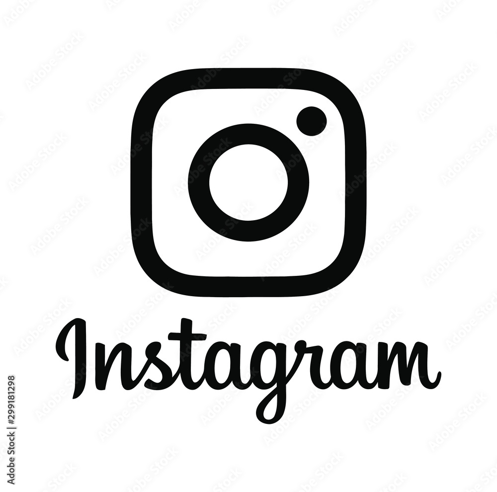 instagram vector logo.instagram vector icon.instagram editorial realistic  logo app Stock Vector | Adobe Stock