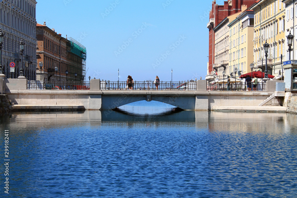 Bridge in the city of Trieste