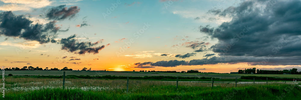 Midwest Sunset Panoramic Midwest Sunset Panoramic