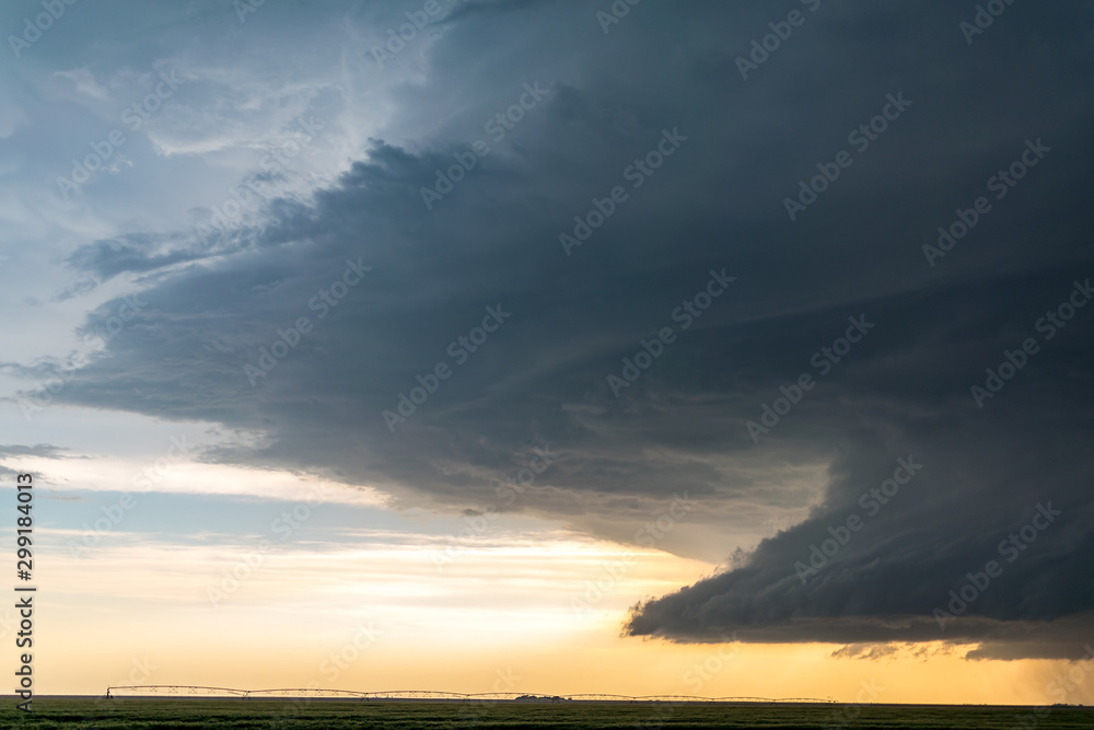 Supercell in Leoti, Kansas in the Central Plains Supercell in Leoti, Kansas in the Central Plains