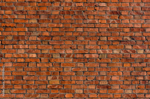 Old wall of the red bricks for background