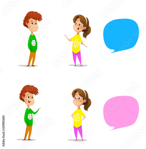 illustration of a kids on a white background