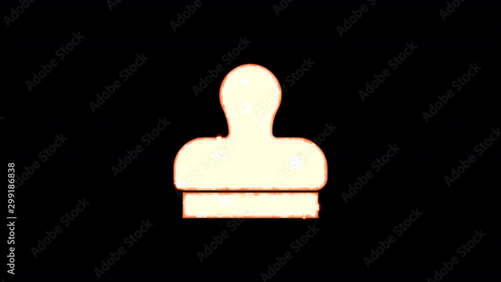 Symbol stamp burns out of transparency, then burns again. Alpha channel Premultiplied - Matted with color black Symbol stamp burns out of transparency, then burns again. Alpha channel Premultiplied - Matted with color black