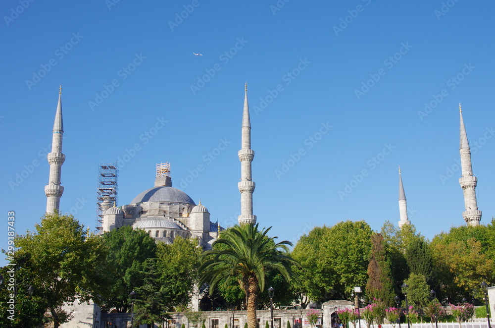 Renovation of the Blue Mosque, Sultanahmet, Istanbul, Turkey