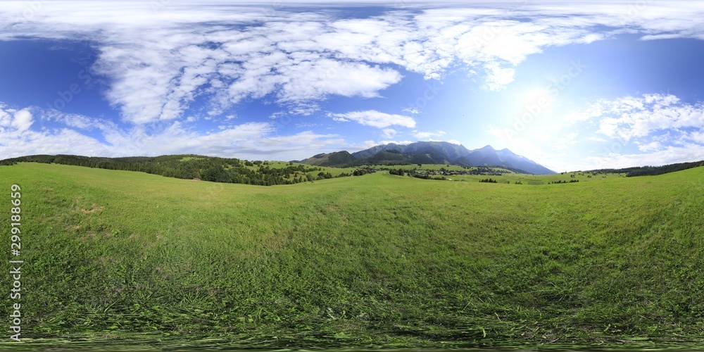 360 degree Panorama of Tatra Mountains - obrazy, fototapety, plakaty 