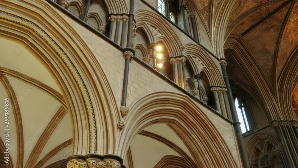 Revealing the interior of Worcester Cathedral, in Worcester, England, UK. Situated on the bank of River Severn, it dates to 1084 Revealing the interior of Worcester Cathedral, in Worcester, England, UK. Situated on the bank of River Severn, it dates to 1084
