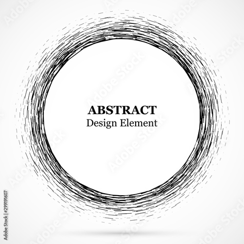 Circular lines.Set of spiral lines.Assymetric radial elements.Linear drawing....