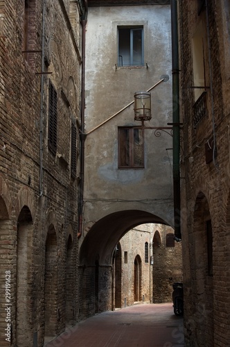 Narrow Alleyway in San Gimignano