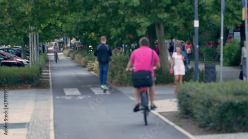 Wallpaper Mural Unrecognizable people in the european city. Torontodigital.ca
