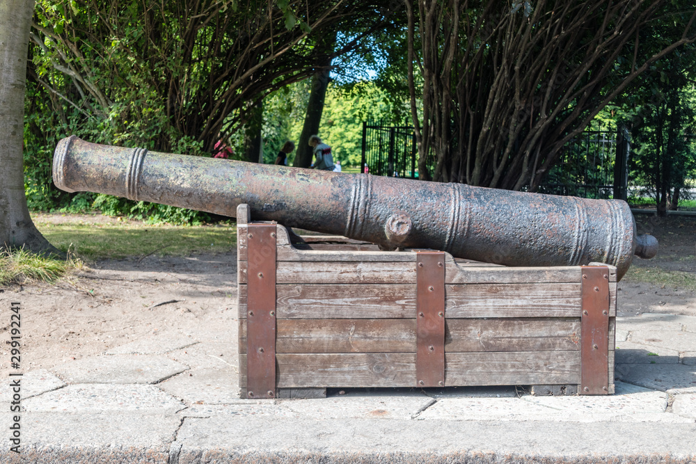 Old medieval cannon in Kaliningrad, Russian Federation. Old medieval cannon in Kaliningrad, Russian Federation.