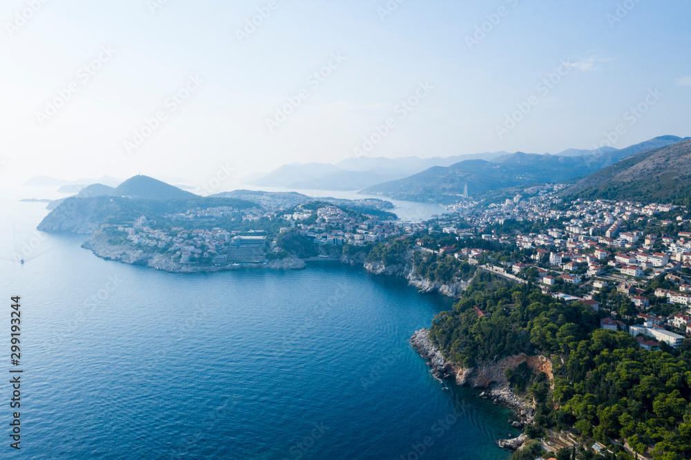 Aerial view form Dubrovnik coast Aerial view form Dubrovnik coast