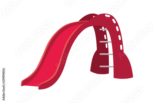 Isolated park slide vector design