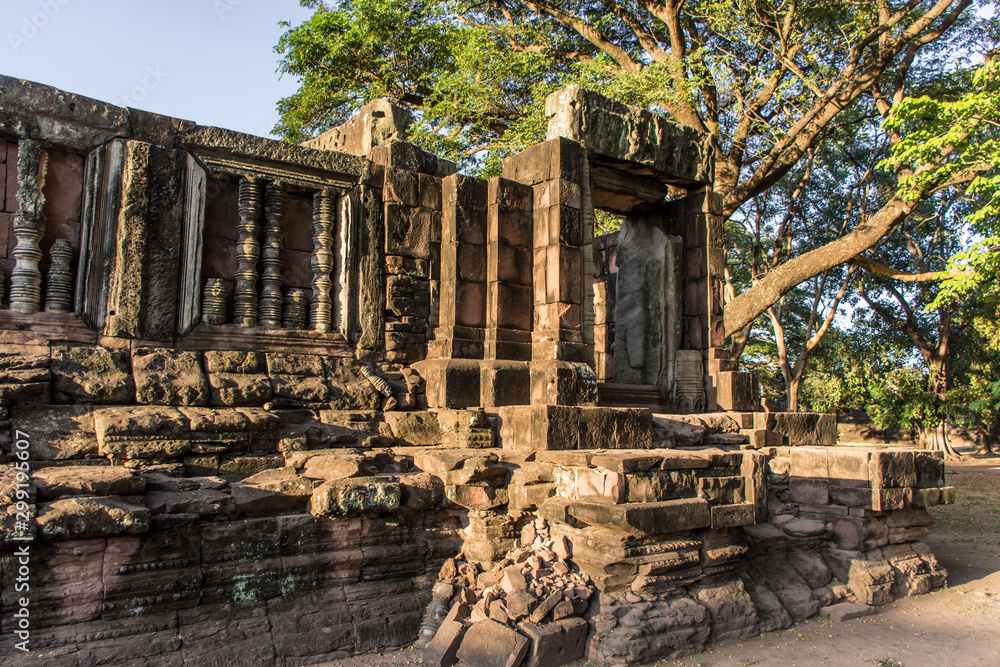 Phi mai Stone Castle, Ancient Khmer Temple in Phi Mai historical park,Nakhon Ratchasima Province, Thailand.