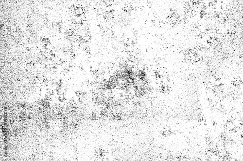 Grunge black and white. Abstract monochrome background. Vector pattern of scratches, chips, scuffs. Vintage worn surface. Old wall texture