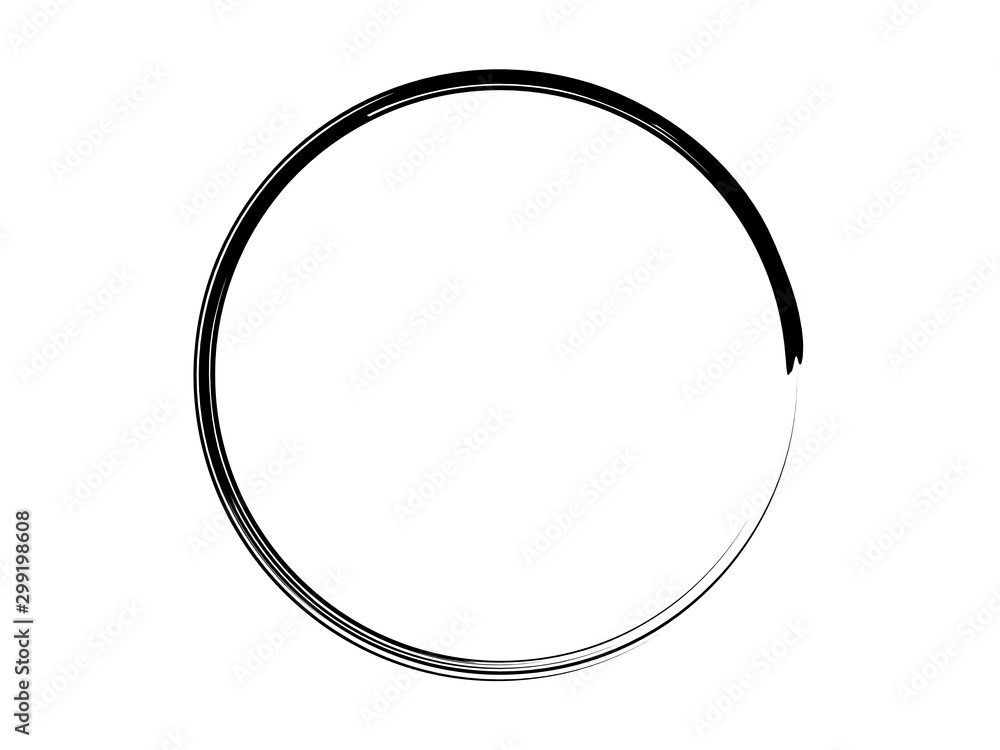 Artistic black circle made of black paint.Grunge oval shape made for marking. Artistic black circle made of black paint.Grunge oval shape made for marking.