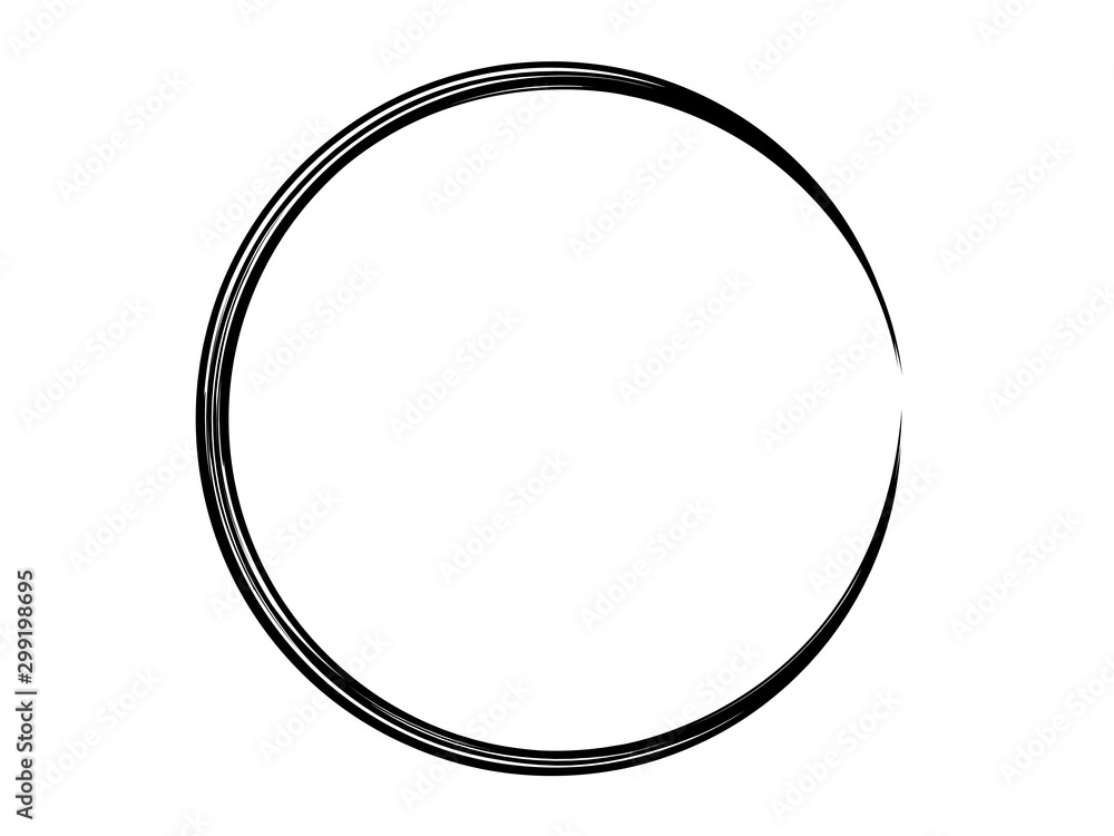 Grunge circle made of black paint using art brush.Grunge oval shape made for your design.Artistic oval shape made with black paint. Grunge circle made of black paint using art brush.Grunge oval shape made for your design.Artistic oval shape made with black paint.
