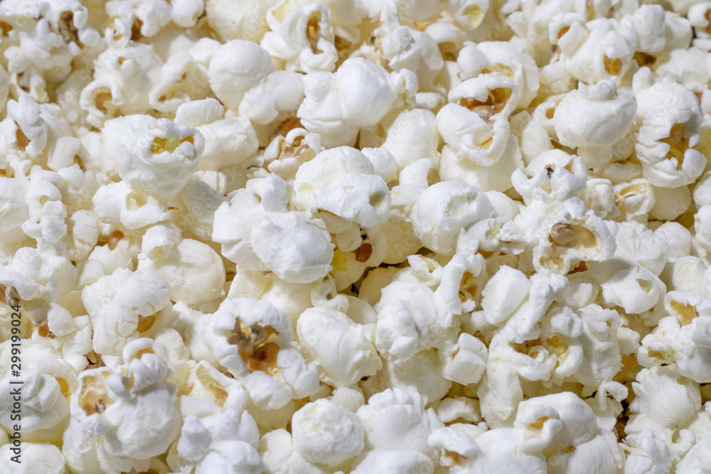 close-up photograph of popcorn