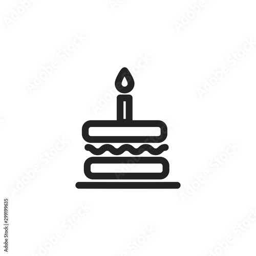 Isolated sweet cake icon vector design