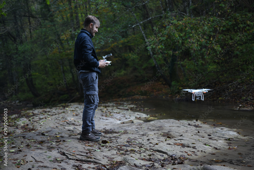 drone driver for documentary in the forest