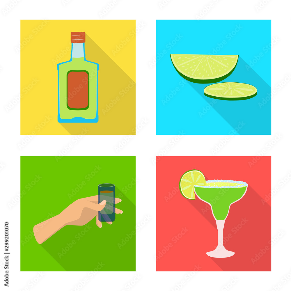 Isolated object of party and celebration logo. Set of party and Latin stock symbol for web. Isolated object of party and celebration logo. Set of party and Latin stock symbol for web.