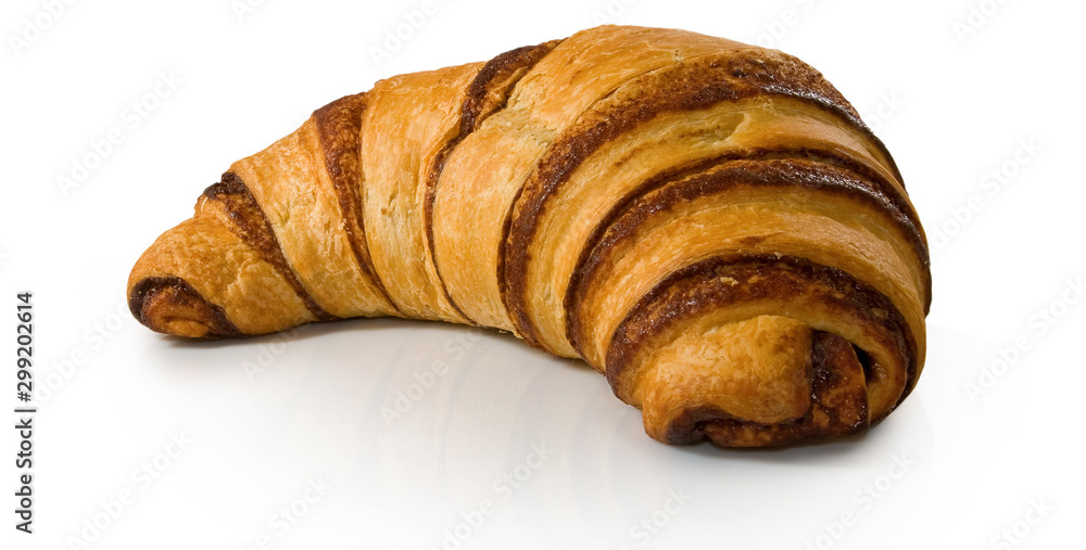 isolated image of tasty croissant closeup isolated image of tasty croissant closeup