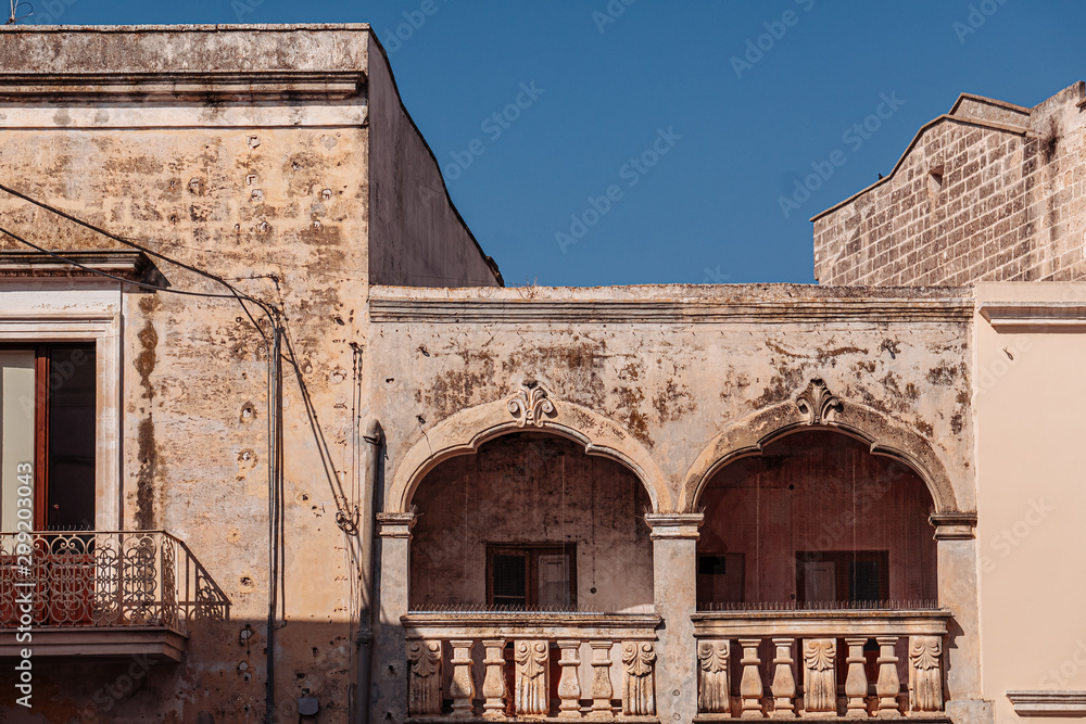 Wonderful architecture in the old town of Nardò, province of Lecce, Puglia region.