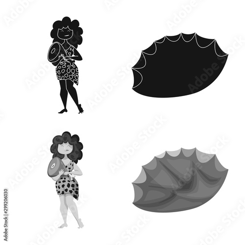 Vector design of evolution and prehistory icon. Collection of evolution and development vector icon for stock.