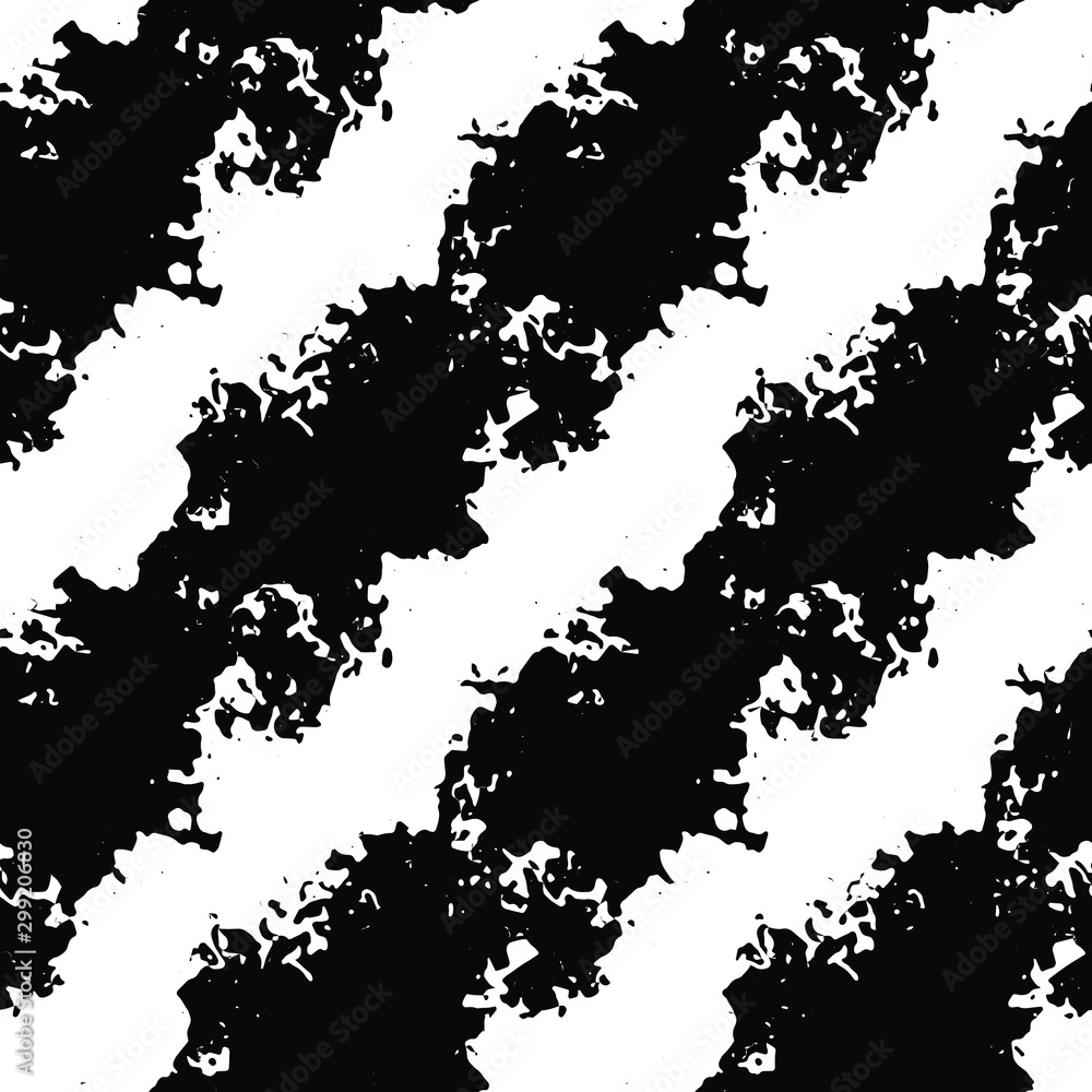 Fototapeta premium Full Seamless Abstract Pattern. Monochrome Vector. Black and White Dress Fabric Print. Design for Textile and Home Decoration.