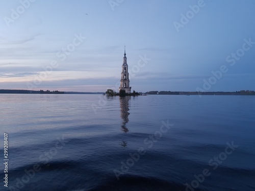 Abandoned bell tower in the river © penguincody