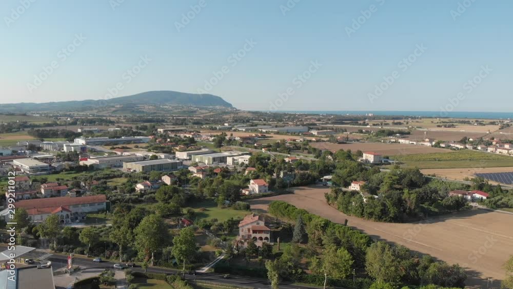 aerial view of Le Marche province aerial view of Le Marche province