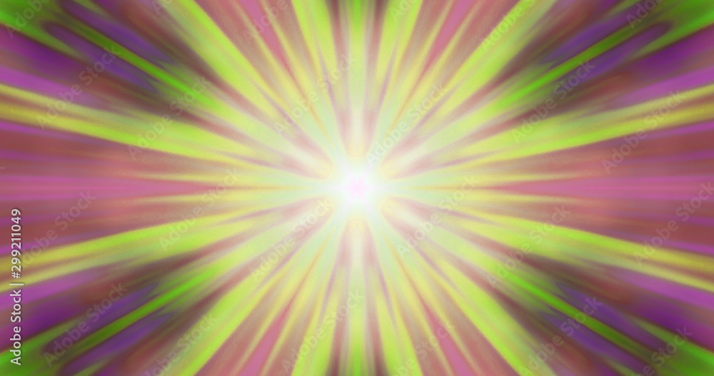 Shiny Rays Explosion Of Light Colored Abstract Background