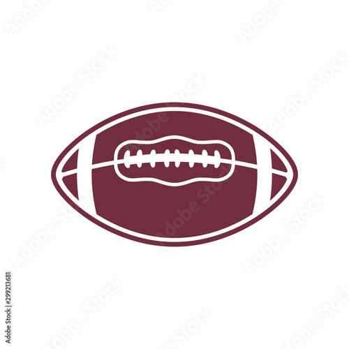 Silueta de fútbol americano, silueta de bola de rugby, silueta de fútbol, silueta de fútbol deportivo, fútbol americano, vector de fútbol americano
