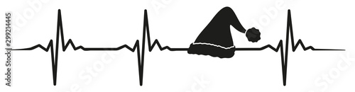 christmas winter heartbeat #isoliert #vektor - Weihnachten Herzschlag