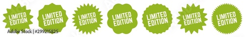 Limited Edition Tag Green Eco | Special Offer Icon | Sale Sticker | Deal Label | Variations