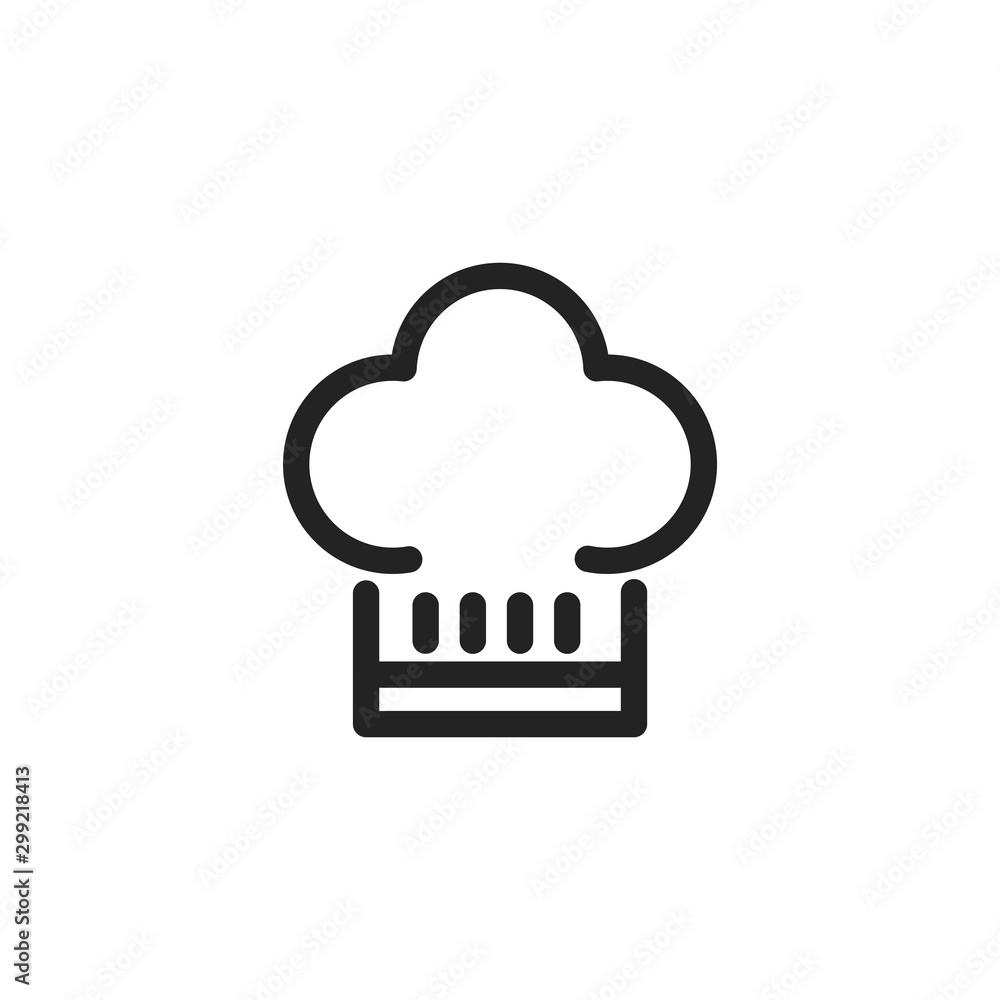 Isolated kitchen chefs hat vector design Isolated kitchen chefs hat vector design
