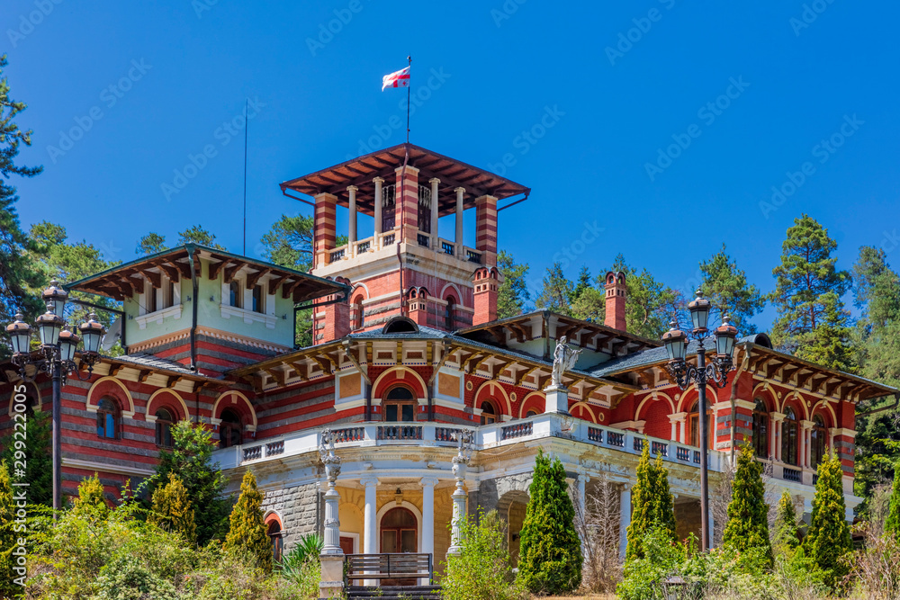 the Romanov summer palace landmark of the thermal city of Borjomi Samtskhe Javakheti region Georgia eastern Europe