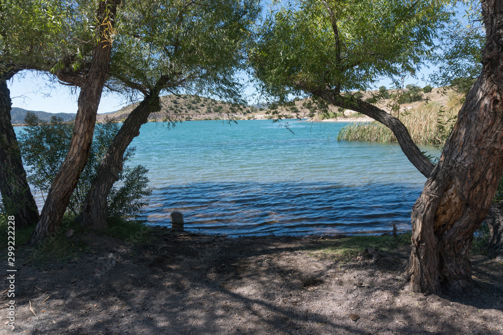 Bill Evans Lake in southern New Mexico near the town of Silver City.