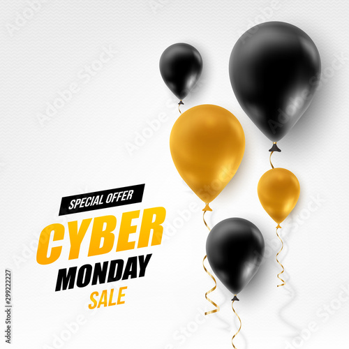 Cyber Monday Sale Abstract Background.