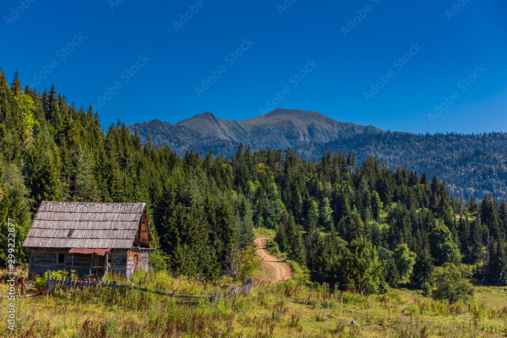 Dabadzveli mountain landscape near Borjomi landmark of Samtskhe Javakheti region Georgia eastern Europe