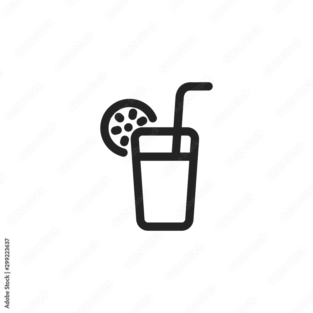 Isolated cocktail icon vector design Isolated cocktail icon vector design