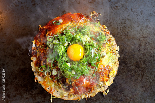 Tableau sur toile Okonomiyaki is Japanese pancake