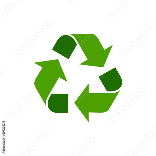 Recycle icon vector isolated symbol illustration