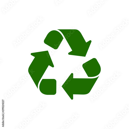 Recycle icon vector isolated symbol illustration