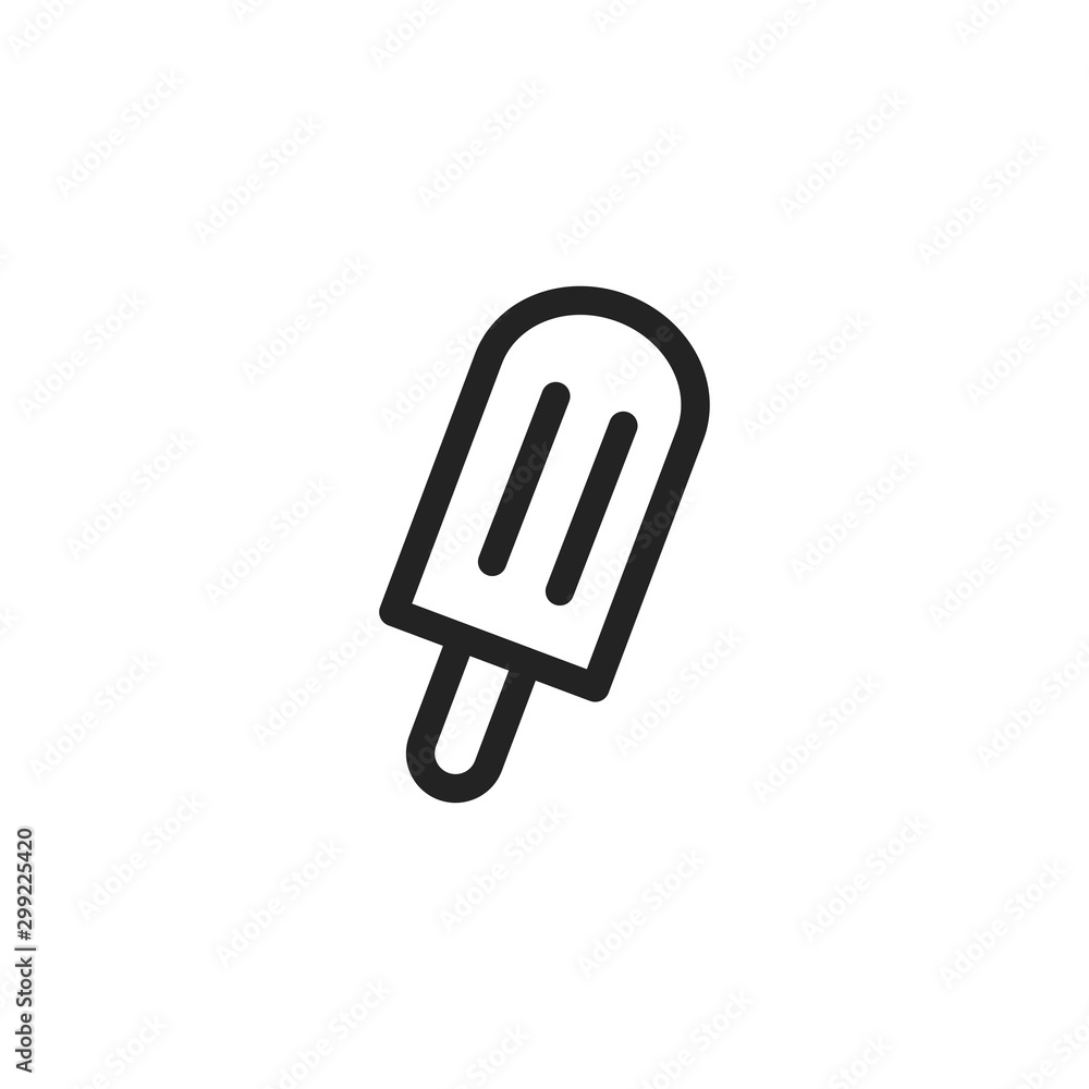Isolated popsicle vector design Isolated popsicle vector design
