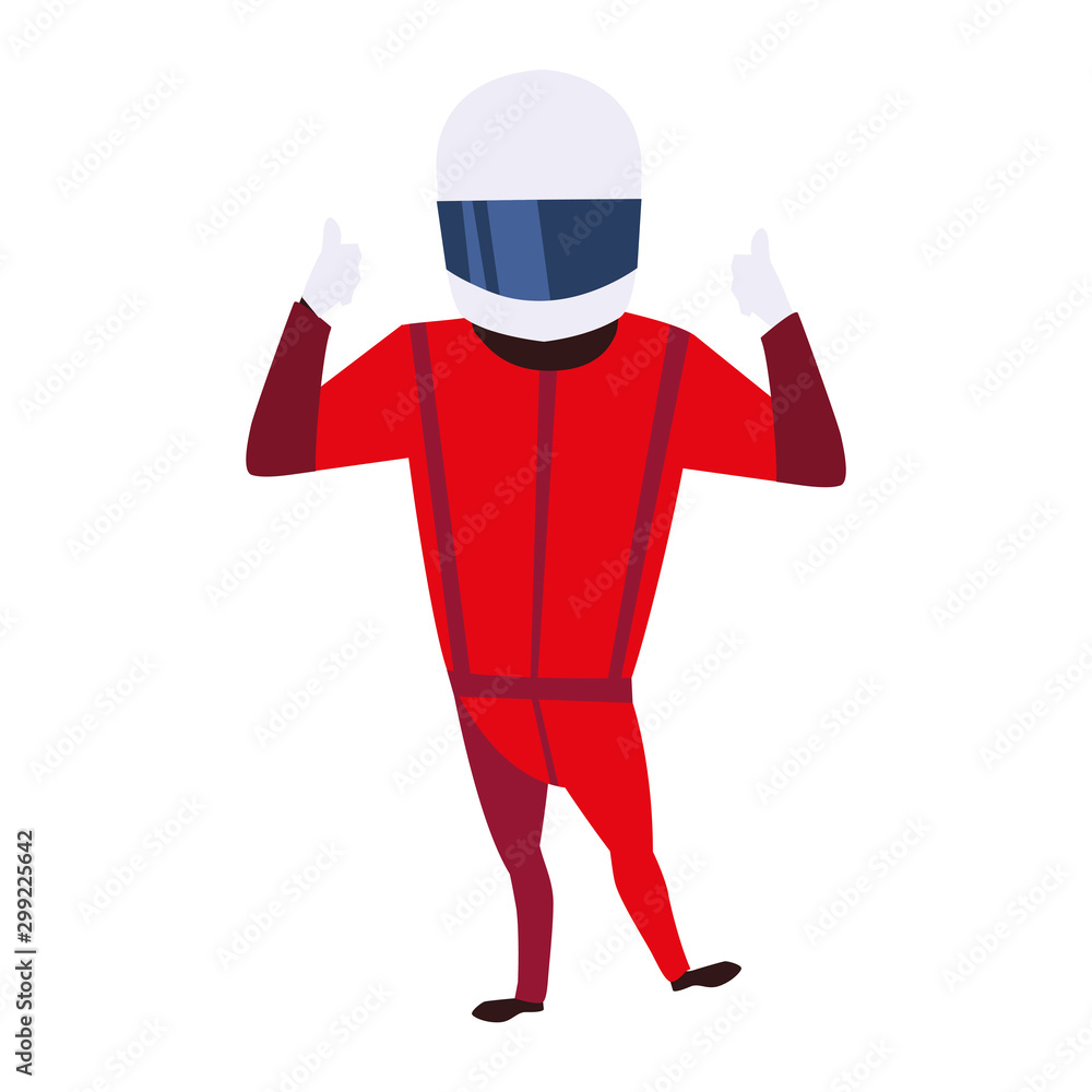Isolated motorcycle driver person vector design Isolated motorcycle driver person vector design