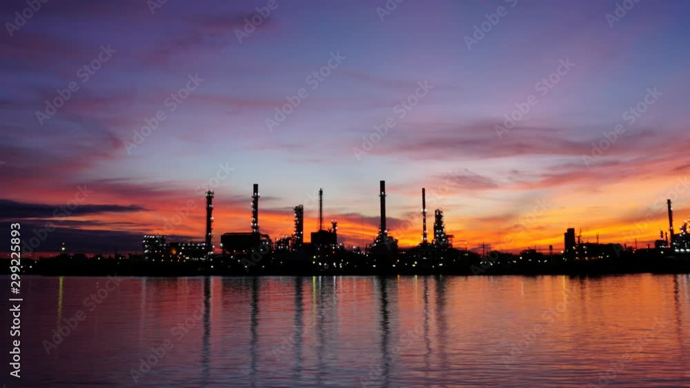 Aerial view of Oil and gas industry - refinery, Shot from drone of Oil refinery and Petrochemical plant at twilight, Bangkok, Thailand Aerial view of Oil and gas industry - refinery, Shot from drone of Oil refinery and Petrochemical plant at twilight, Bangkok, Thailand