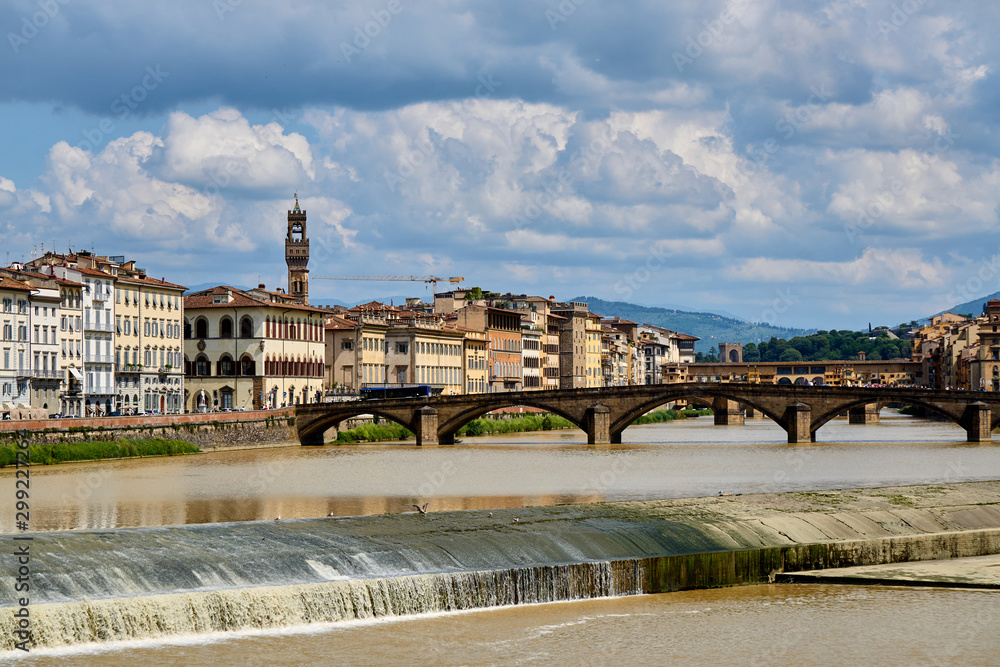 Fototapeta premium Riverside View of Florence