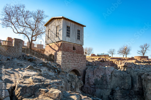 Beauty of falls park in Sioux Falls, South Dakota, USA