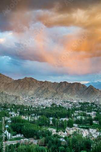 Leh Ladakh city and Mountains, Ladakh, India