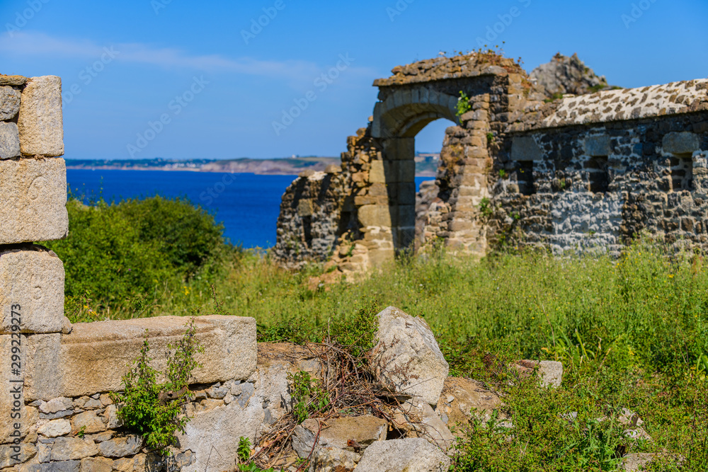 Abandoned Fort on the Crozon Peninsula. Finister. Brittany. France